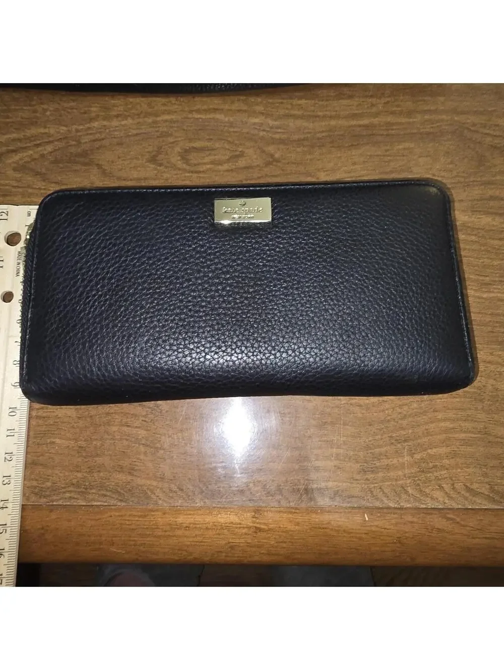 Kate Spade Mansfield Juniper Hobo Bag & Matching Zip Wallet Set - Black Leather